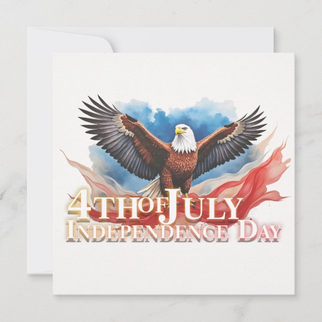 4. Juli Eagle - Patriotisches Kunstdesign (Vorderseite)