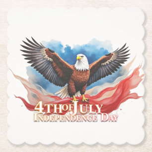 4. Juli Eagle - Patriotisches Kunstdesign Untersetzer