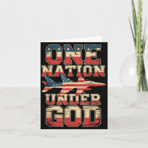 4. Juli Eine Nation Unter Gott Patriotisches USA Karte