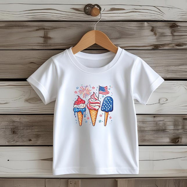4. Juli Eiscreme Kids-T - Shirt (Von Creator hochgeladen)