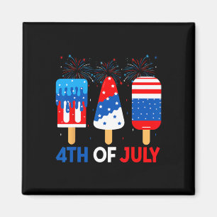 4. Juli Eiscreme Lustig Patriotisch Amerikanische  Magnet