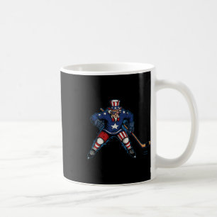4. Juli Eishockey Onkel Sam Sport Männer Jungen K Kaffeetasse