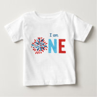 4. Juli Erster Geburtstag Baby T - Shirt