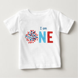4. Juli Erster Geburtstag Baby T - Shirt