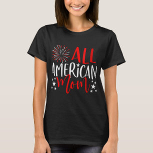 4. Juli Familie Matching All American Mama T-Shirt