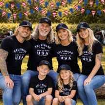 4. Juli Familienfotos Born To Ride Blau Benutzerde