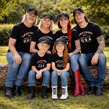 4. Juli Familienfotos Born To Ride Roter Custom
