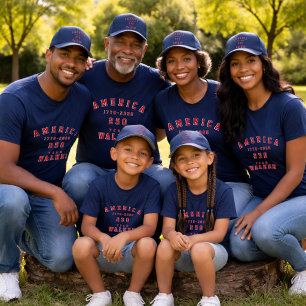 4. Juli Familienfotos Passende Gruppe Anpassen T-Shirt