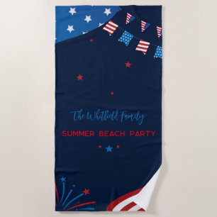 4. Juli FamilienSummer Beach Tropical Ferien Strandtuch
