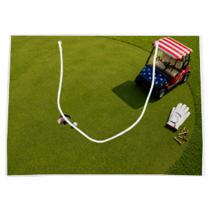 4. Juli-Feier für Golfer Große Geschenktasche Geschenktüte