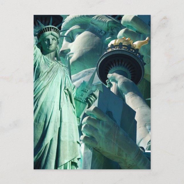 4. Juli Feier Lady Liberty Postcards Postkarte (Vorderseite)