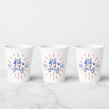4. Juli Feierlichkeiten Paper Cups