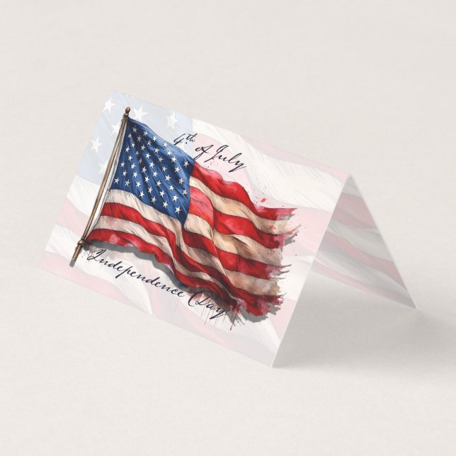 4. Juli – Feiern mit der US-Flagge (Vorderseite)