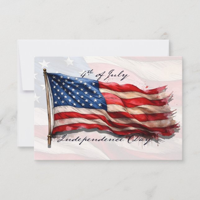 4. Juli - Feiern mit US-Flagge (Vorderseite)