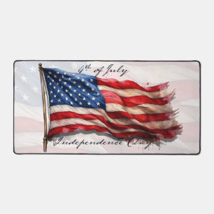 4. Juli - Feiern mit US-Flagge Schreibtischunterlage