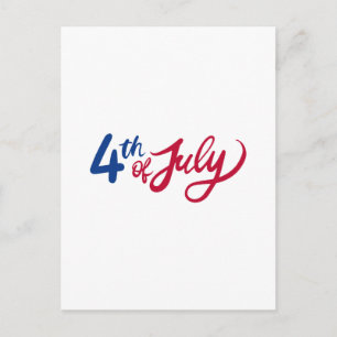 4. Juli Feiertagspostkarte