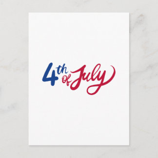 4. Juli Feiertagspostkarte