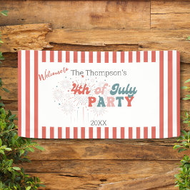 4. Juli Feuerwerk Banner