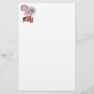 4. Juli Feuerwerk Briefpapier