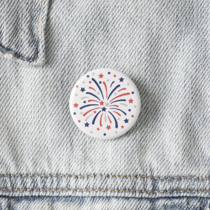 4. Juli Feuerwerk Button