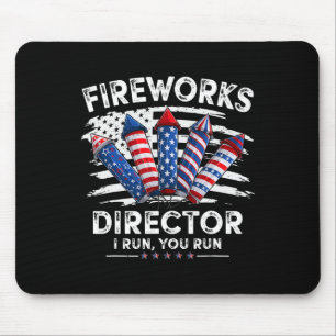 4. Juli Feuerwerk Direktor Ich leite Sie laufen Mä Mousepad