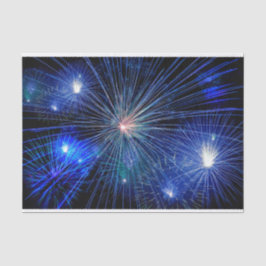 4. Juli Feuerwerk in Blue Independence Day Seidenpapier