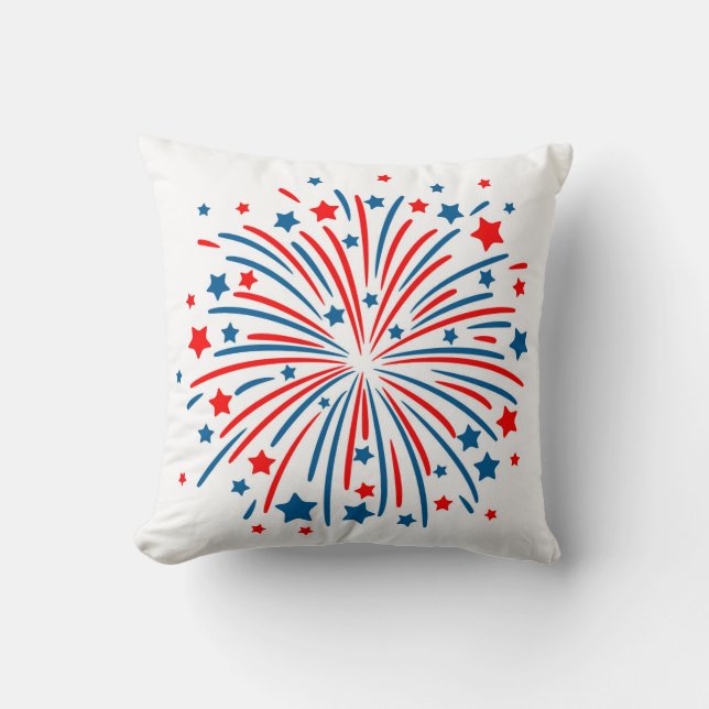 4. Juli Feuerwerk Kissen (Vorderseite)