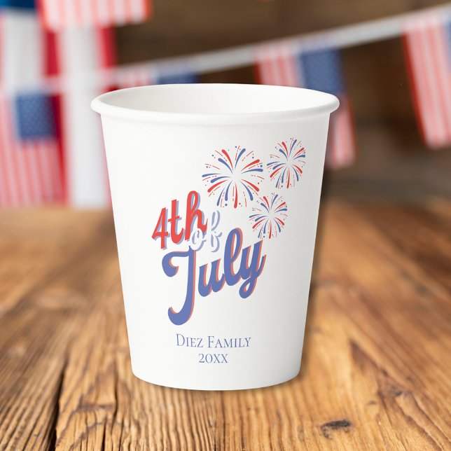 4. Juli Feuerwerk Papier Cup Pappbecher (Von Creator hochgeladen)