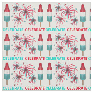 4. Juli Feuerwerk Pop Popsicles Celebrate Stoff