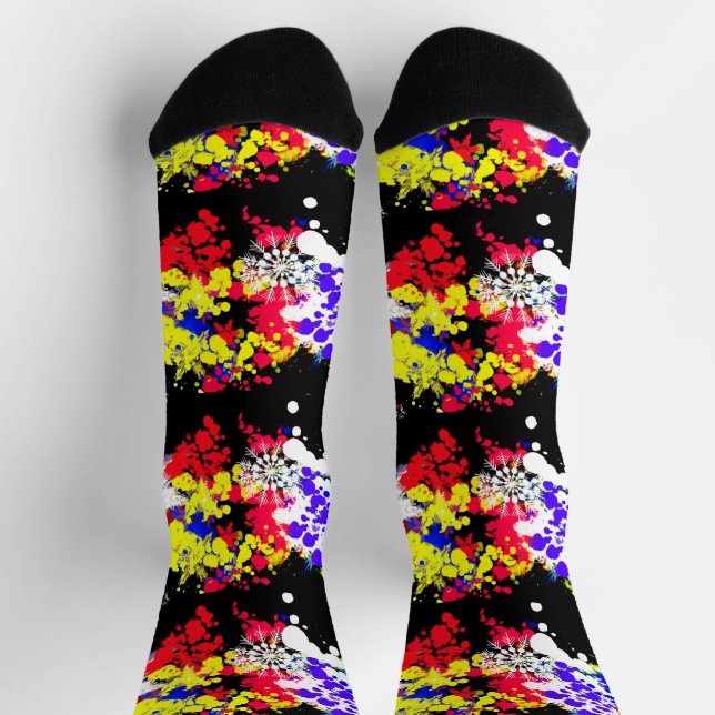 4. Juli Feuerwerk Spaß Socken (Oben)