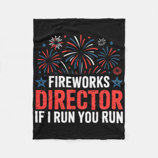 4. Juli-Feuerwerksdirektor Wenn ich renne, rennst Fleecedecke