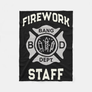 4. Juli Feuerwerkskräfte Boom Squad Safety Direkti Fleecedecke