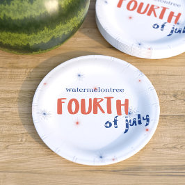 4. Juli Firework Party Paper Teller