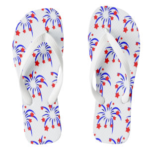 4. Juli Fireworks Flip Flops