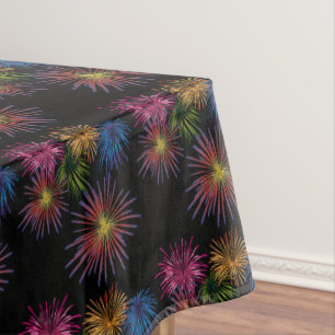 4. JULI FIREWORKS PARTY BAUMWOLLE TISCHDECKE