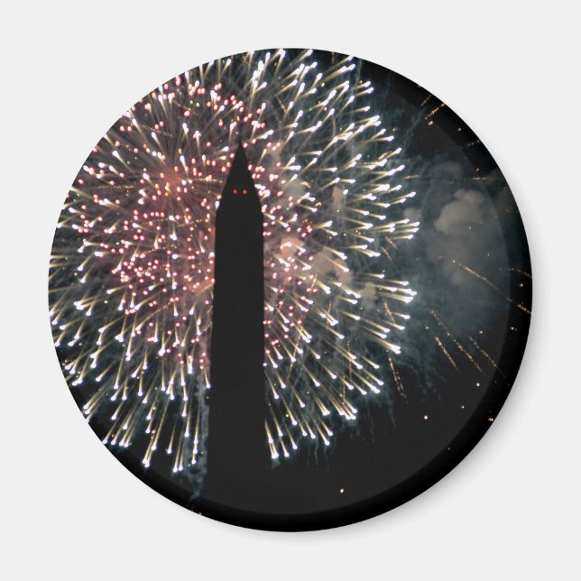 4. Juli Fireworks Washington Monument Magnet (Vorne)