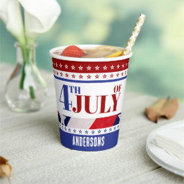 4. Juli Flag of America Künstlerisch Custom Pappbecher