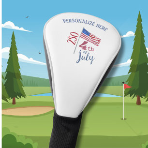 4. Juli-Flagge 250. Geburtstag Stylisch     Golf Headcover