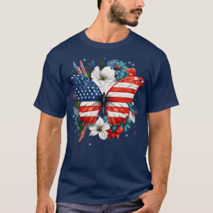 4. Juli Floral Schmetterling Liebhaber 1 T-Shirt