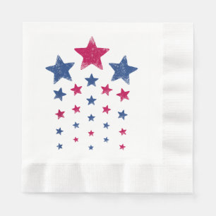 4. Juli Frauen Männer Kinder Niedlich USA Patrioti Serviette