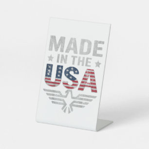 4. Juli Frauen Männer Patriotische Amerikanische F Sockelschild