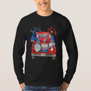 4. Juli Freedom American Gnomes Car Women T-Shirt
