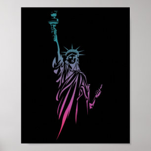 4. Juli Freiheitsstatue Poster