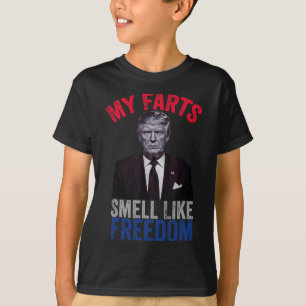 4. Juli Funny Trump Patriotic meine Furzen riechen T-Shirt