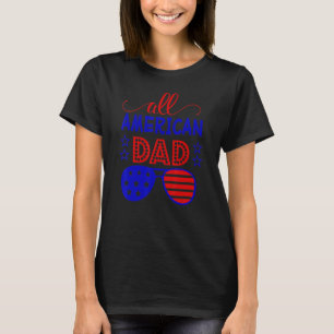 4. Juli für alle amerikanischen Vater US-Flagge un T-Shirt