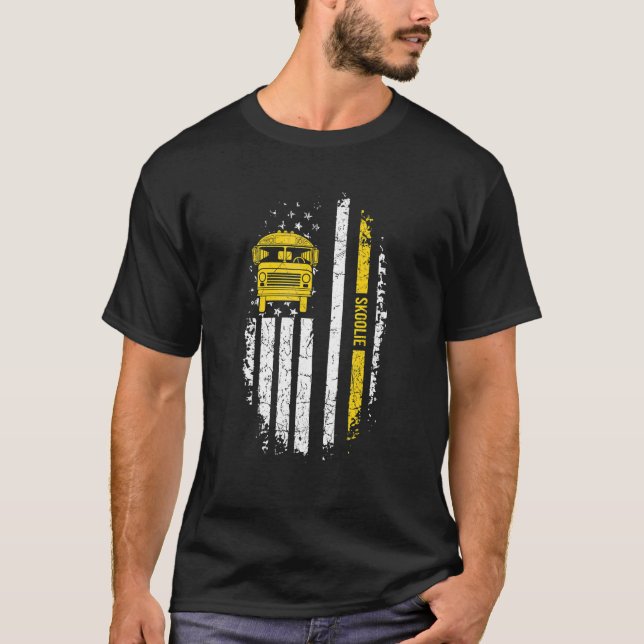 4. Juli für einen Patrioten Skoolie Besitzer 1 T-Shirt (Vorderseite)