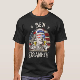 4. Juli für Männer Ben Drankin Benjamin Franklin T-Shirt
