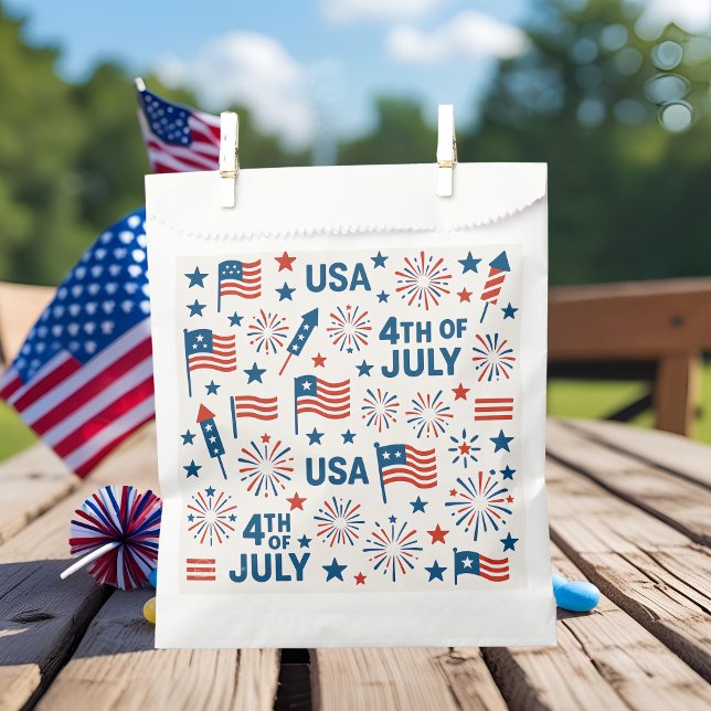 4. Juli Fvor Bag 🇺 🇸 | USA Flag, Fireworks & Geschenktütchen (Von Creator hochgeladen)