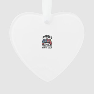 4. Juli Gamer Patriotisches Videospiel-Shirt_1 Ornament
