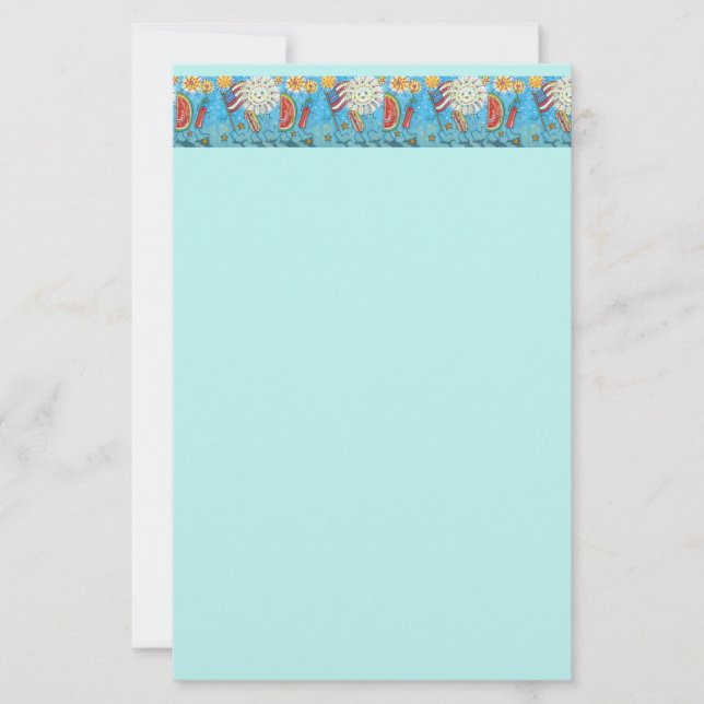 4. JULI GANG, PARADE & FIREWORKS BRIEFPAPIER (Vorderseite)